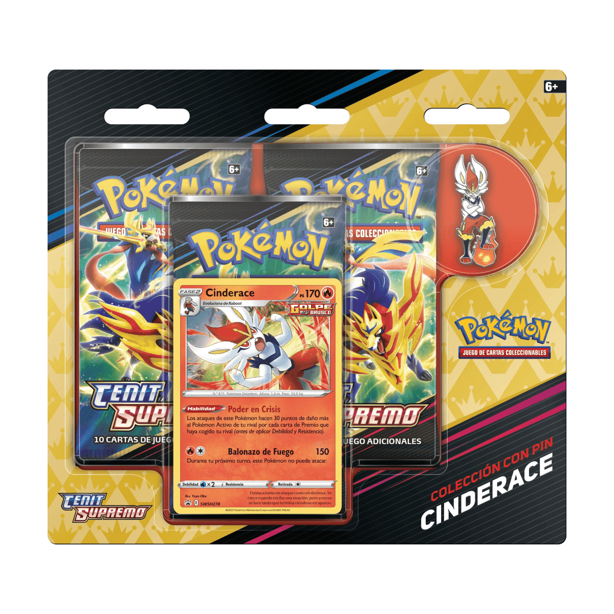 Crown Zenith Pin Collection - Cinderace